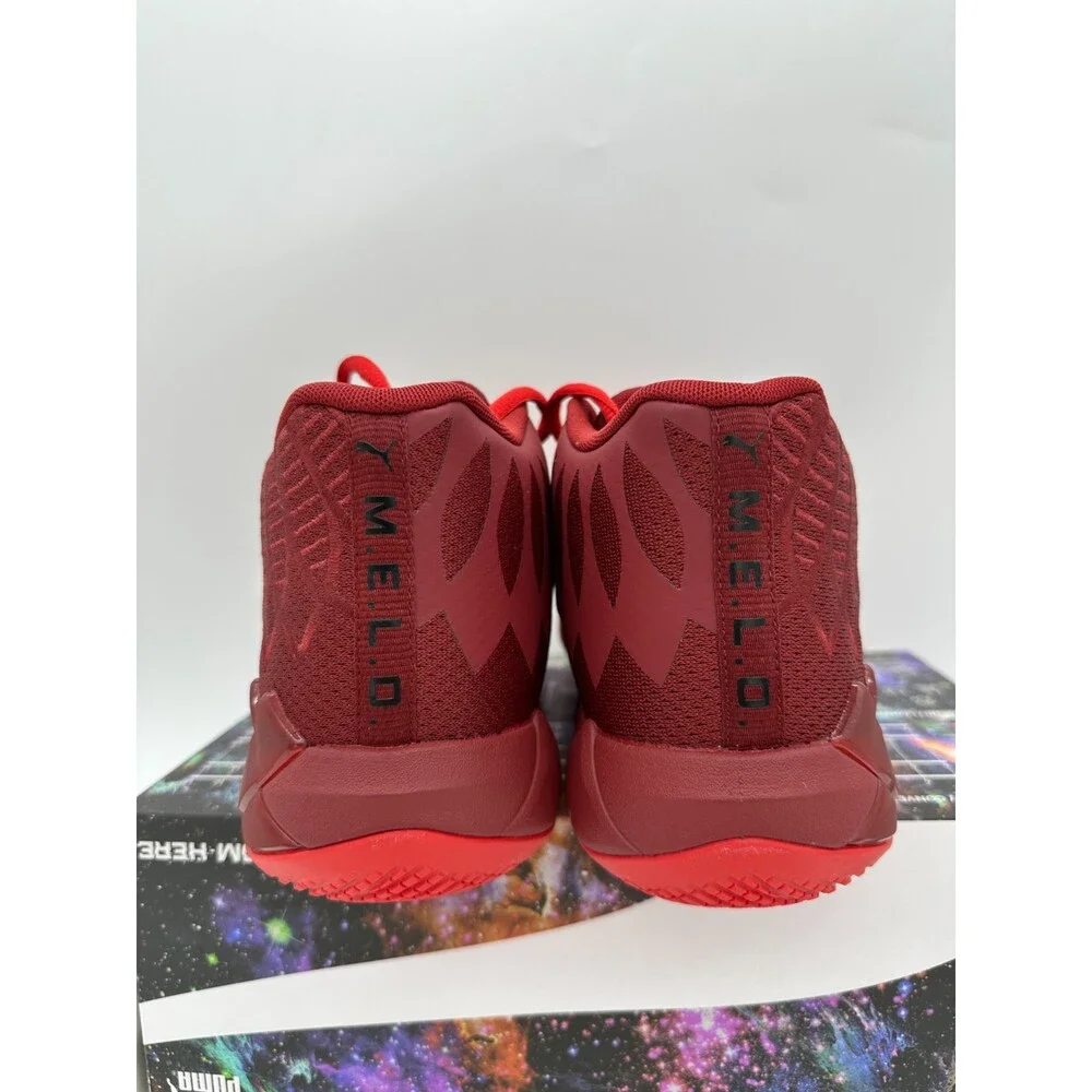 Puma MB.01 X Lamelo Ball Men's Size 11.5 Red Basketball Athletic Shoes 309770 02